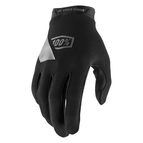 100%® - Ridecamp V2 Youth Gloves (Large, Black/Charcoal)