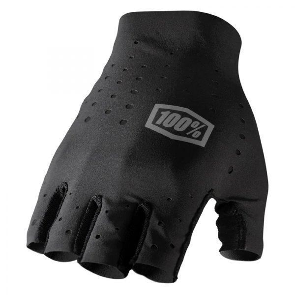 100%® - Sling Bike Shortfinger Gloves (Medium, Black)