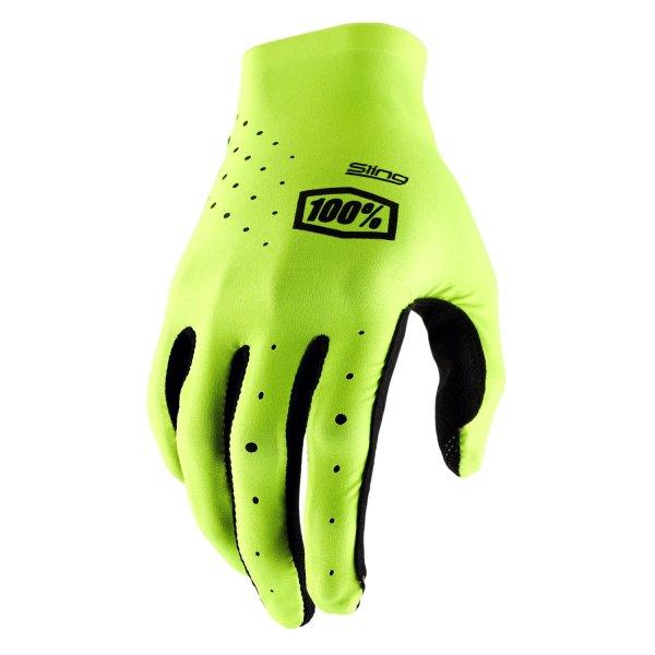 100%® - Sling MX V2 Men's Gloves (Medium, Fluo Yellow)