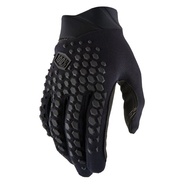 100%® - Geomatic Men's Gloves (2X-Large, Black/Charcoal)