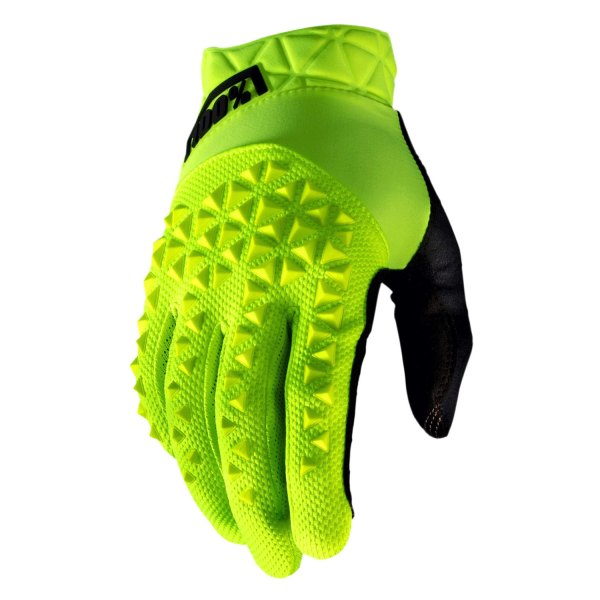 100%® - Geomatic Men's Gloves (Medium, Fluo Yellow)