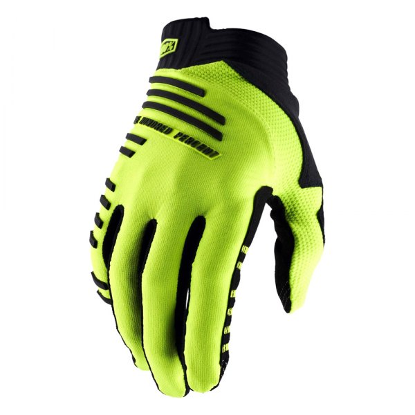 100%® - R-Core Men's Gloves (Medium, Fluo Yellow)
