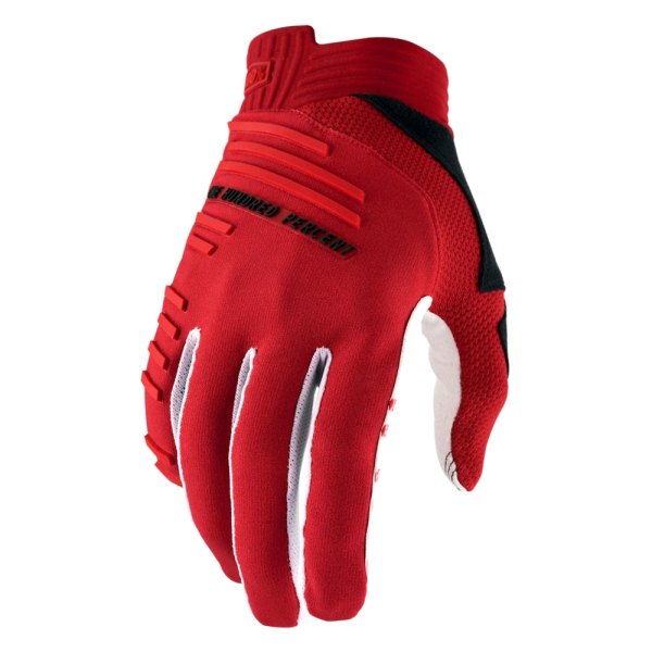 100%® - R-Core Men's Gloves (Medium, Racer Red)
