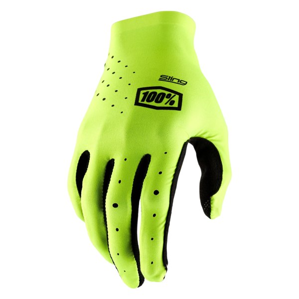 100%® - Sling MX Men's Gloves (Small, Fluo Yellow)