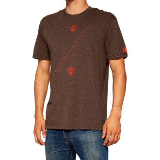 100%® - Astra Men's Tee (X-Large, Brown Heather)