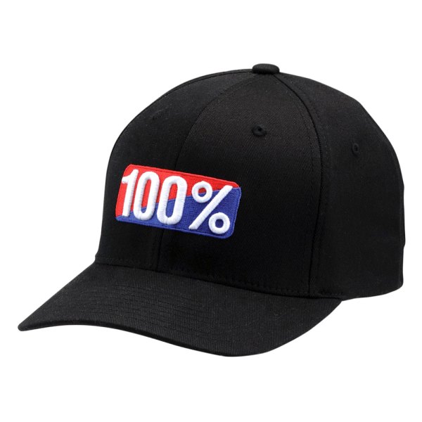 100%® - Og Flexfit Men's Hat (Small/Medium, Black)