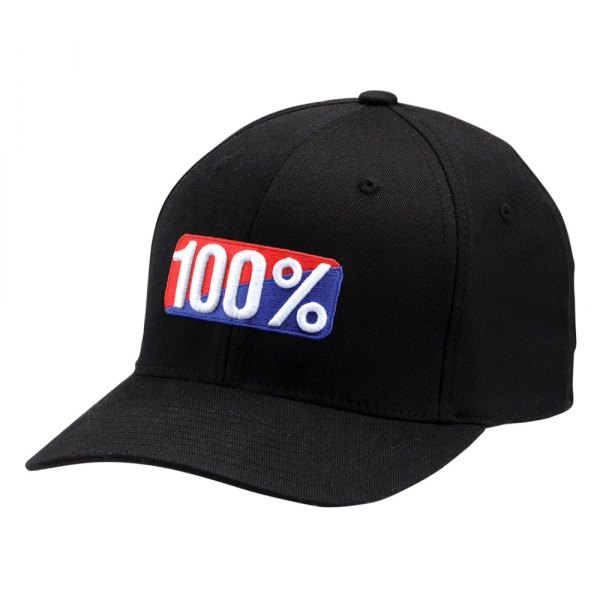 100%® - Og Flexfit Men's Hat (Large/X-Large, Black)