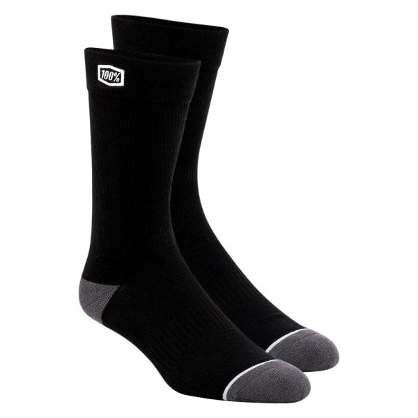 100%® - Solid Socks (Medium/Large, Black)