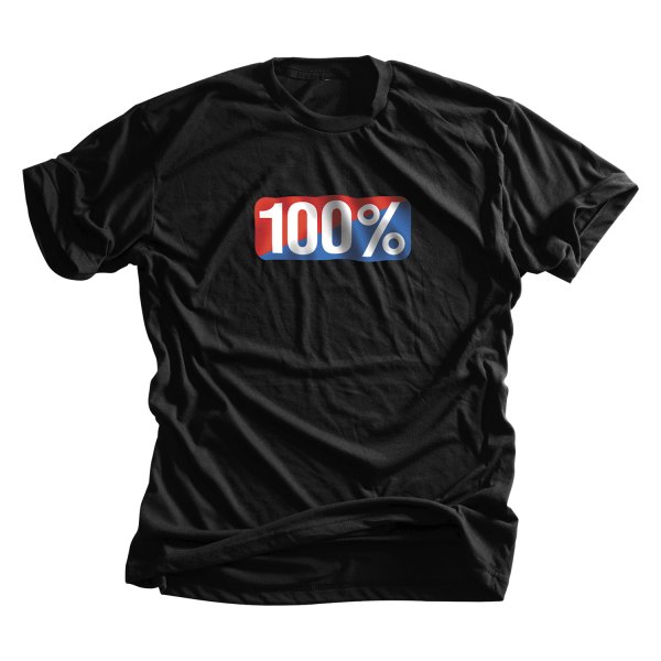 100%® - Classic Men's T-Shirt (Small, Black)