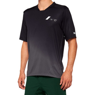 100%® - Celium V2 Men's Jersey (Large, Black/Charcoal)