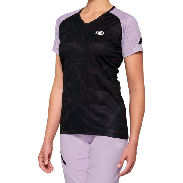 100%® - Airmatic Women's Jersey (Small, Black/Lavender)