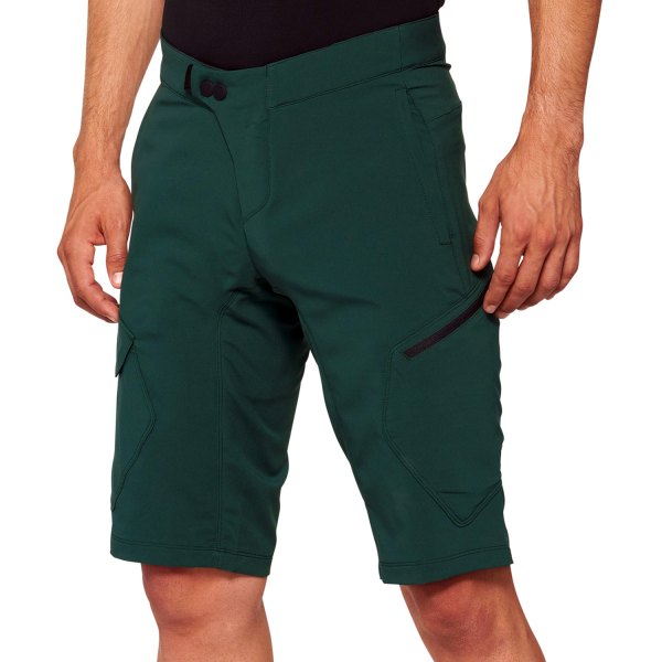 100%® - Ridecamp V2 Men's Shorts (28, Forest Green)