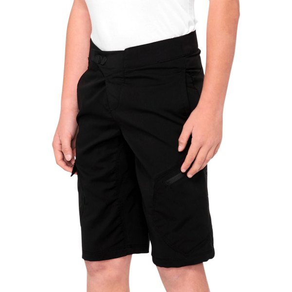 100%® - Ridecamp V2 Youth Shorts (22, Black)