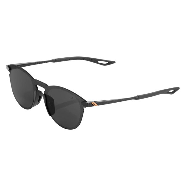 100%® - Legere Ultracarbon Round Sunglasses (Polished Black)