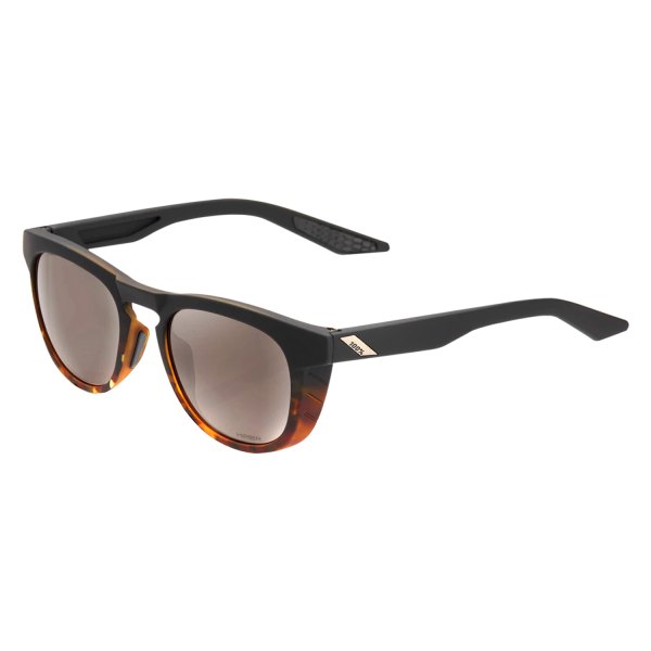 100%® - Slent Men's Sunglasses (Soft Tact Fade Black/Havana)