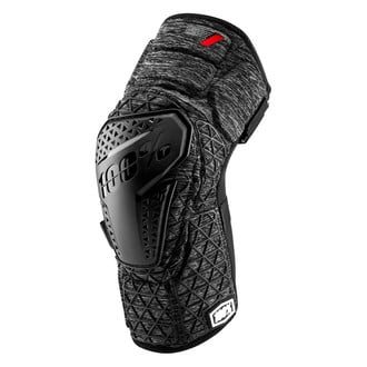 100%® - Surpass Large Gray Heather/Black Knee Guards