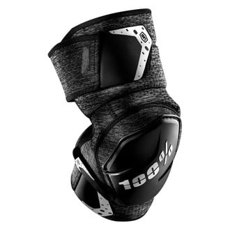 100%® - Fortis Small/Medium Gray Heather/Black Knee Guards