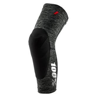 100%® - Teratec Large Gray Heather/Black Knee Guards