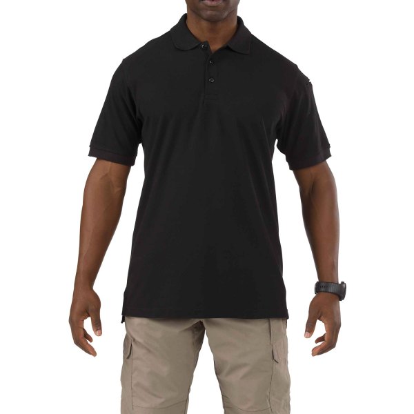 5.11 Tactical® - Utility Men's Polo (Large (Tall), Black)