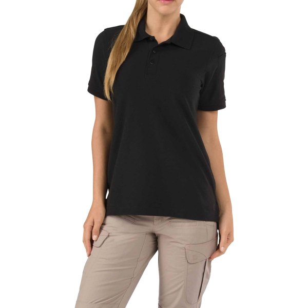 5.11 Tactical® - Utility Women's Polo (Large, Black)