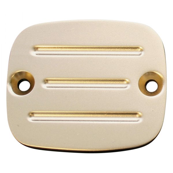 Accutronix® - Front Natural Brass Milled Master Cylinder Cover