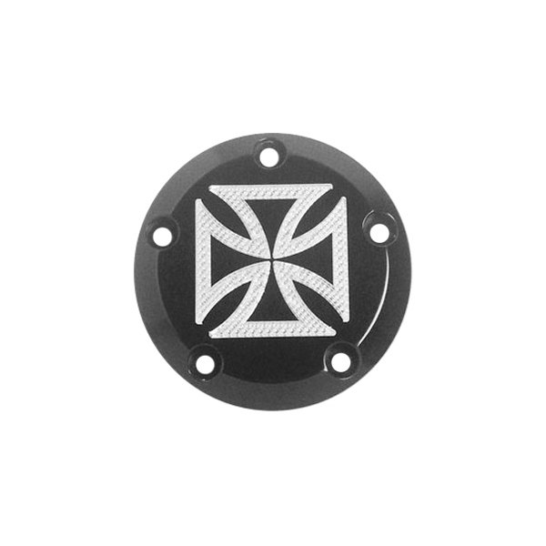 Accutronix® - Maltese 5-Bolt Black Aluminum Ignition Cover
