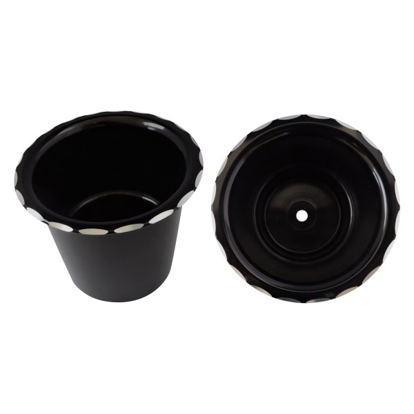 Accutronix® - Night Series Pearl Style Black Anodized Cup Holder Set