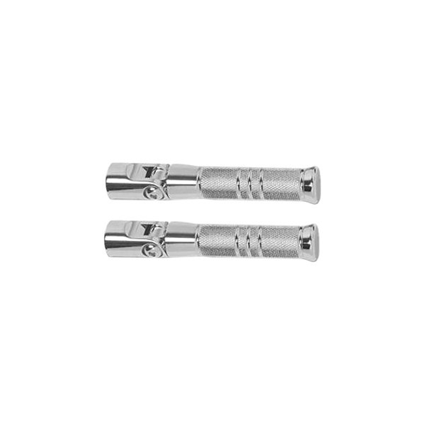 Accutronix® - Knurled Grooved Style Folding Foot Pegs with Mounts