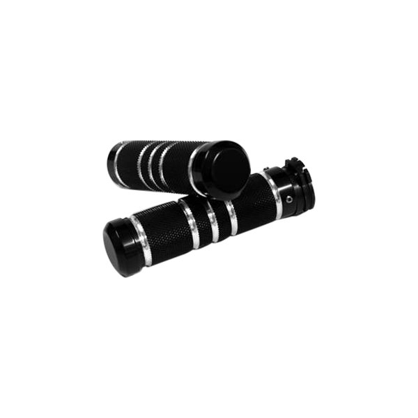 Accutronix® - Knurled Grooved Black Grips 
