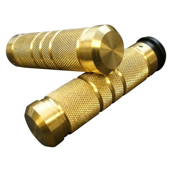 Accutronix® - Knurled Grooved Black Aluminum Grips 