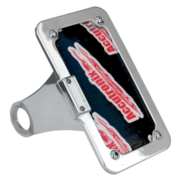 Accutronix® - Aluminum Chrome Vertical or Horizontal Side Mount License Plate