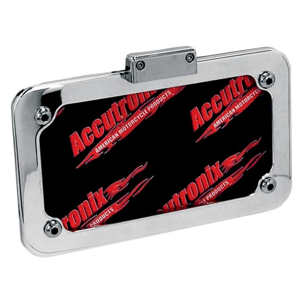 Accutronix® - Aluminum Chrome License Plate Frame with LED Light