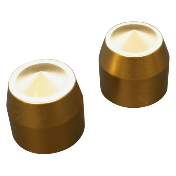 Accutronix® - Elite Front Natural Brass Axle Caps