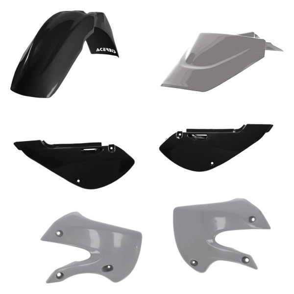 Acerbis® - Standard™ Black/Gray Plastic Kit