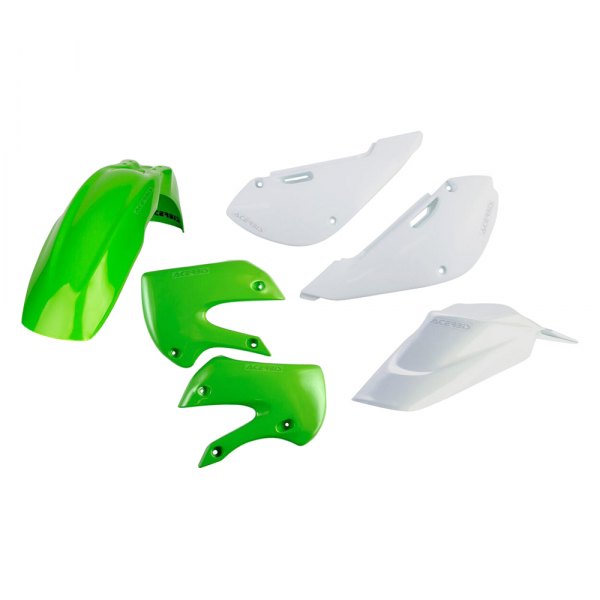 Acerbis® - Standard™ White/Green (Original 12) Plastic Kit
