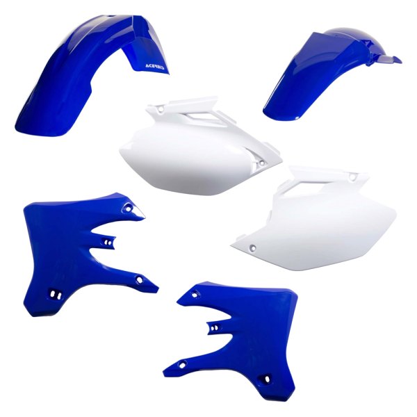 Acerbis® - Standard™ White/Blue Plastic Kit