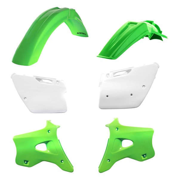 Acerbis® - Standard™ White/Green (Original 98) Plastic Kit