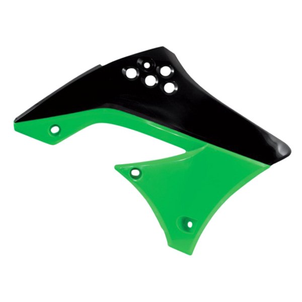 Acerbis® - Black/Green 11 Radiator Shrouds