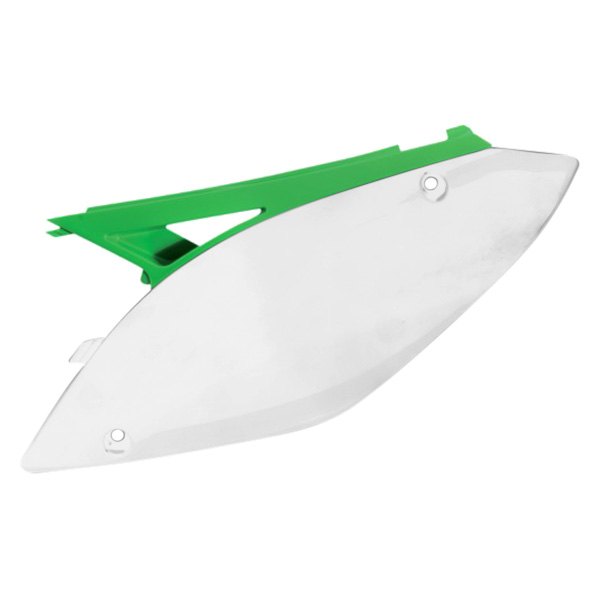 Acerbis® - White/Green Plastic Side Panels