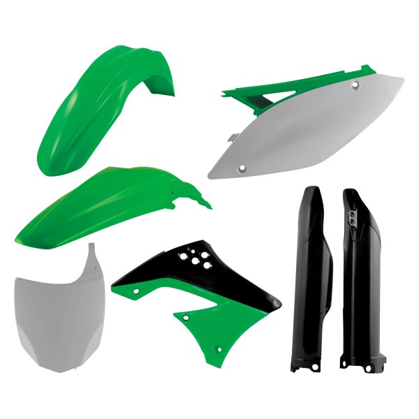Acerbis® - Full Green/White/Black (Original 11) Plastic Kit