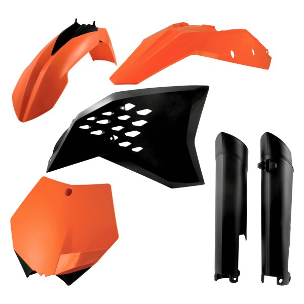 Acerbis® - Full Orange/Black (Original 10) Plastic Kit