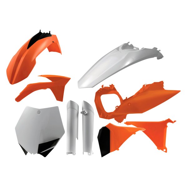 Acerbis® - Full Orange/White/Black (Original 11) Plastic Kit
