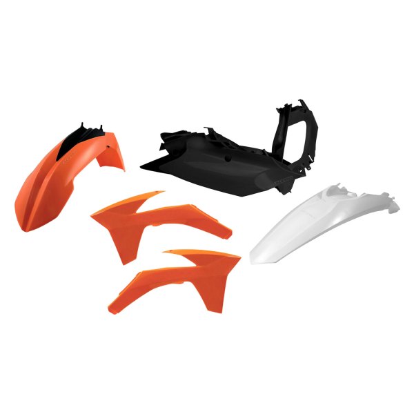 Acerbis® - Standard™ Orange/White/Black (Original 11) Plastic Kit