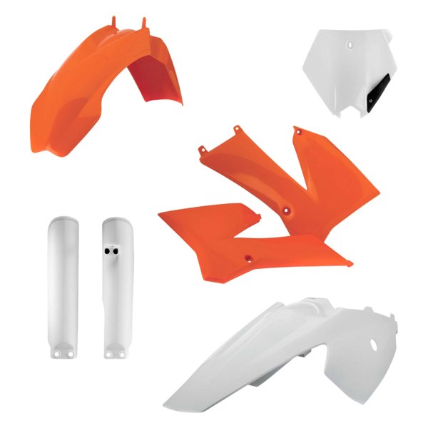 Acerbis® - Full Orange/White/Black (Original 12) Plastic Kit
