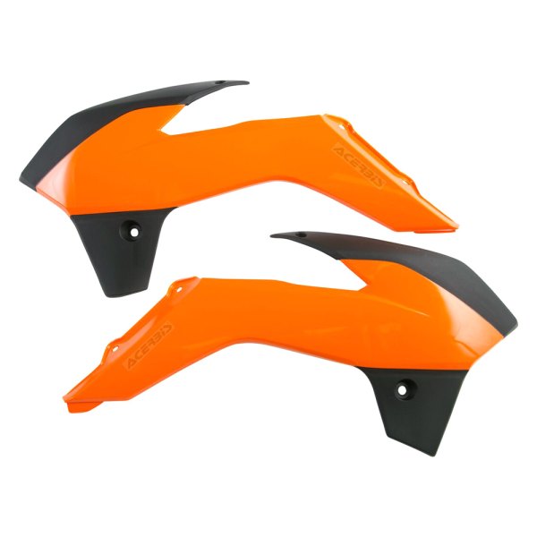 Acerbis® - Orange/Black Radiator Shrouds