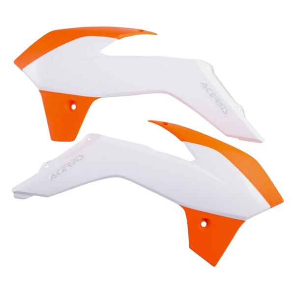 Acerbis® - Orange/White Radiator Shrouds