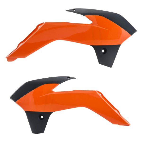 Acerbis® - Orange/Black 16 Radiator Shrouds