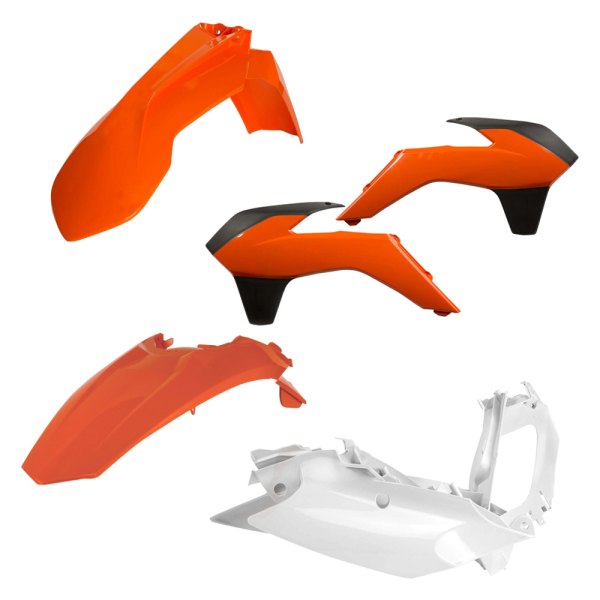 Acerbis® - Standard™ Orange/White/Black (Original 13) Plastic Kit