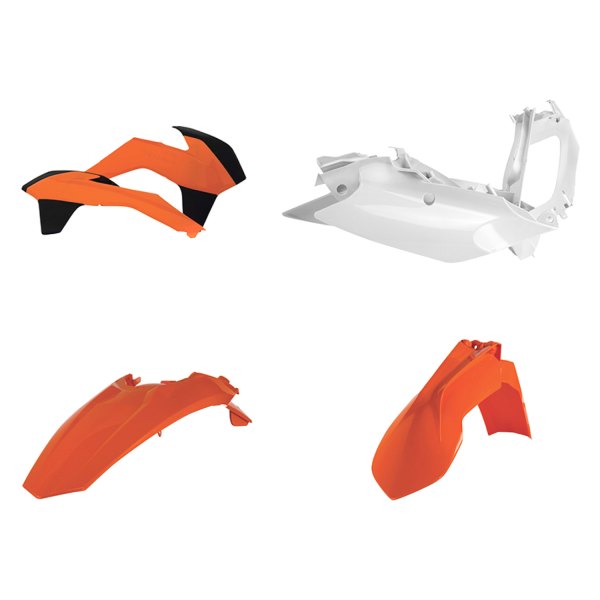 Acerbis® - Standard™ Orange/White/Black (Original 16) Plastic Kit
