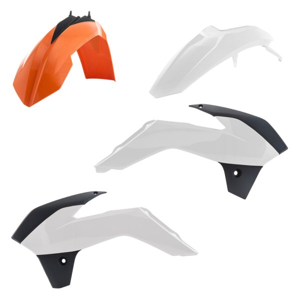 Acerbis® - Standard™ Orange/White/Black (Original 17) Plastic Kit
